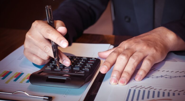 Chartered accountant managing business ledger and bookkeeping in India